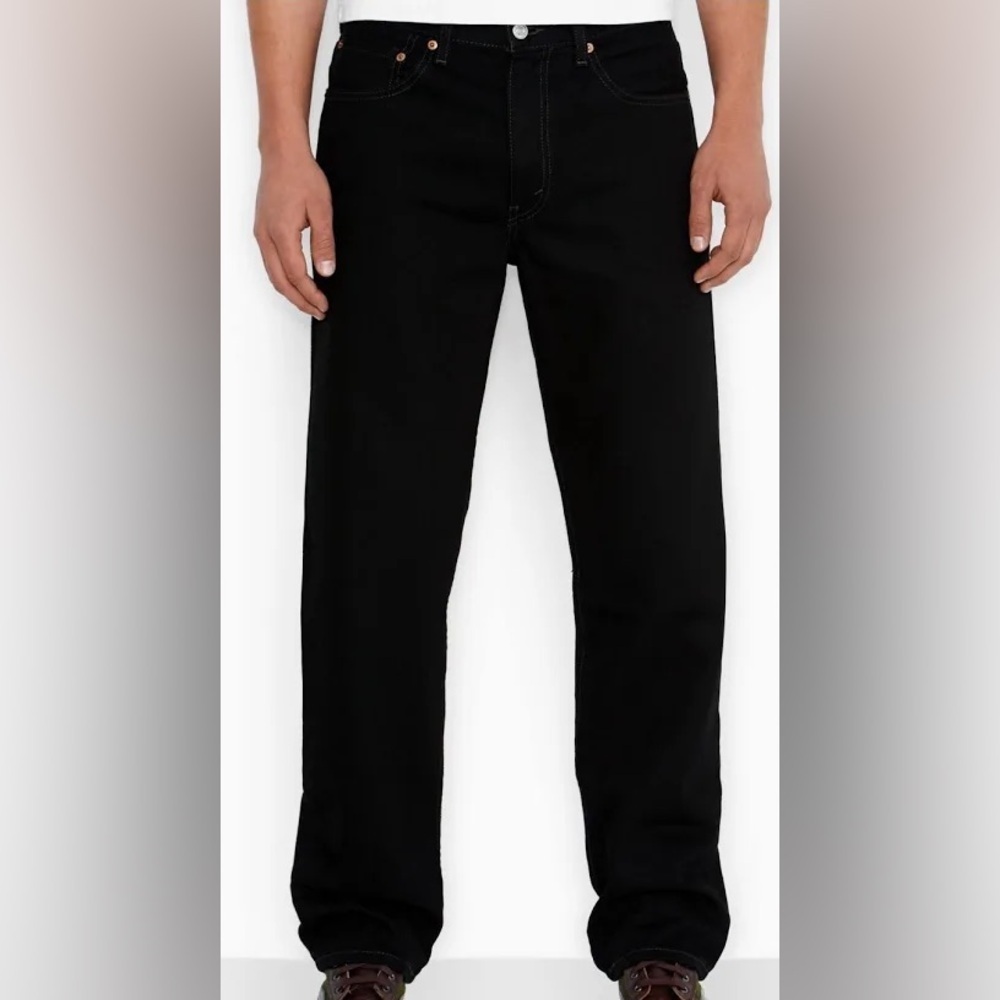 Levi’s 550 Black Denim Jean Sz 40X31”Straight Leg Classic 5 Pocket Cotton